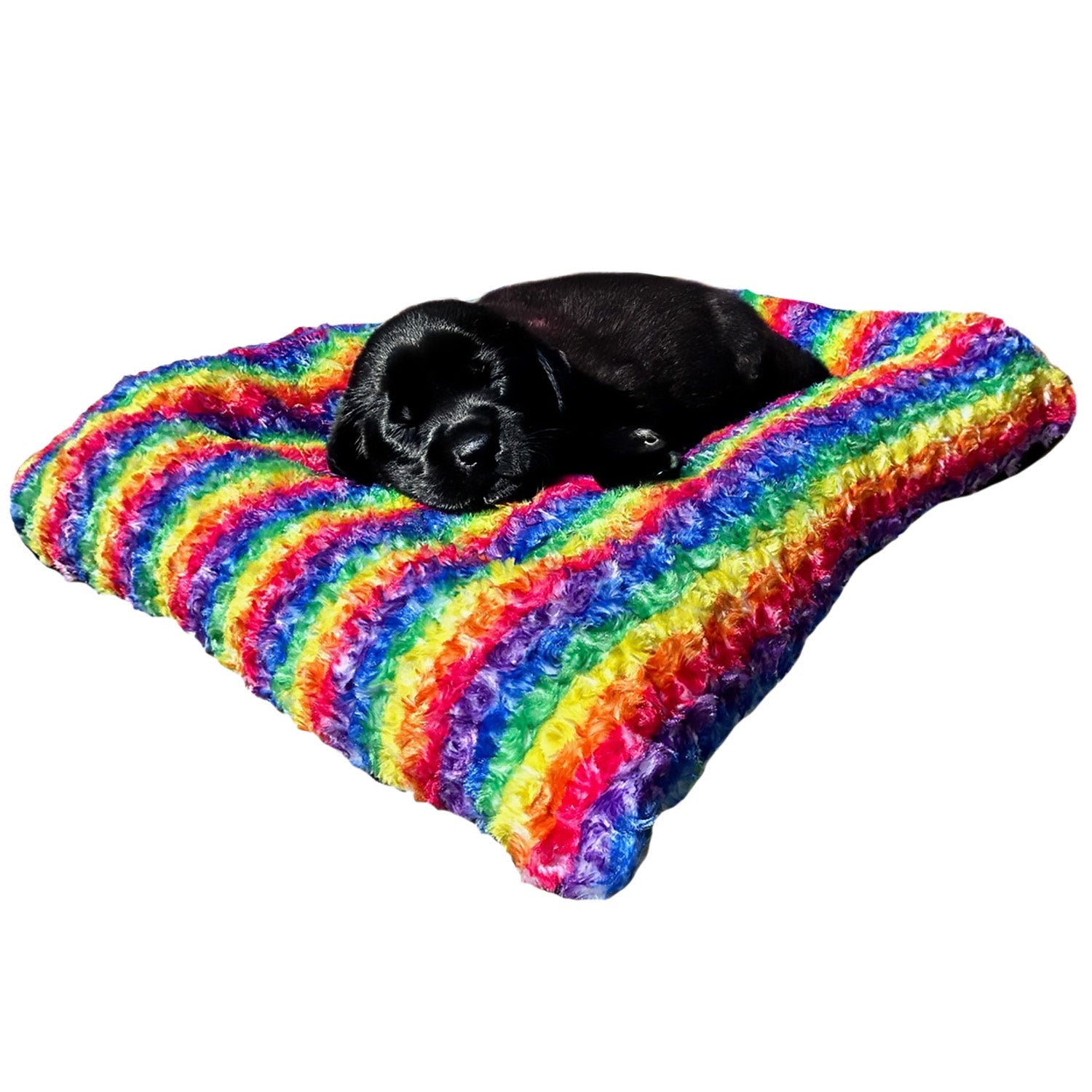 Dog Bed - Rectangle Bolstered Furvana™ 'Cloud'