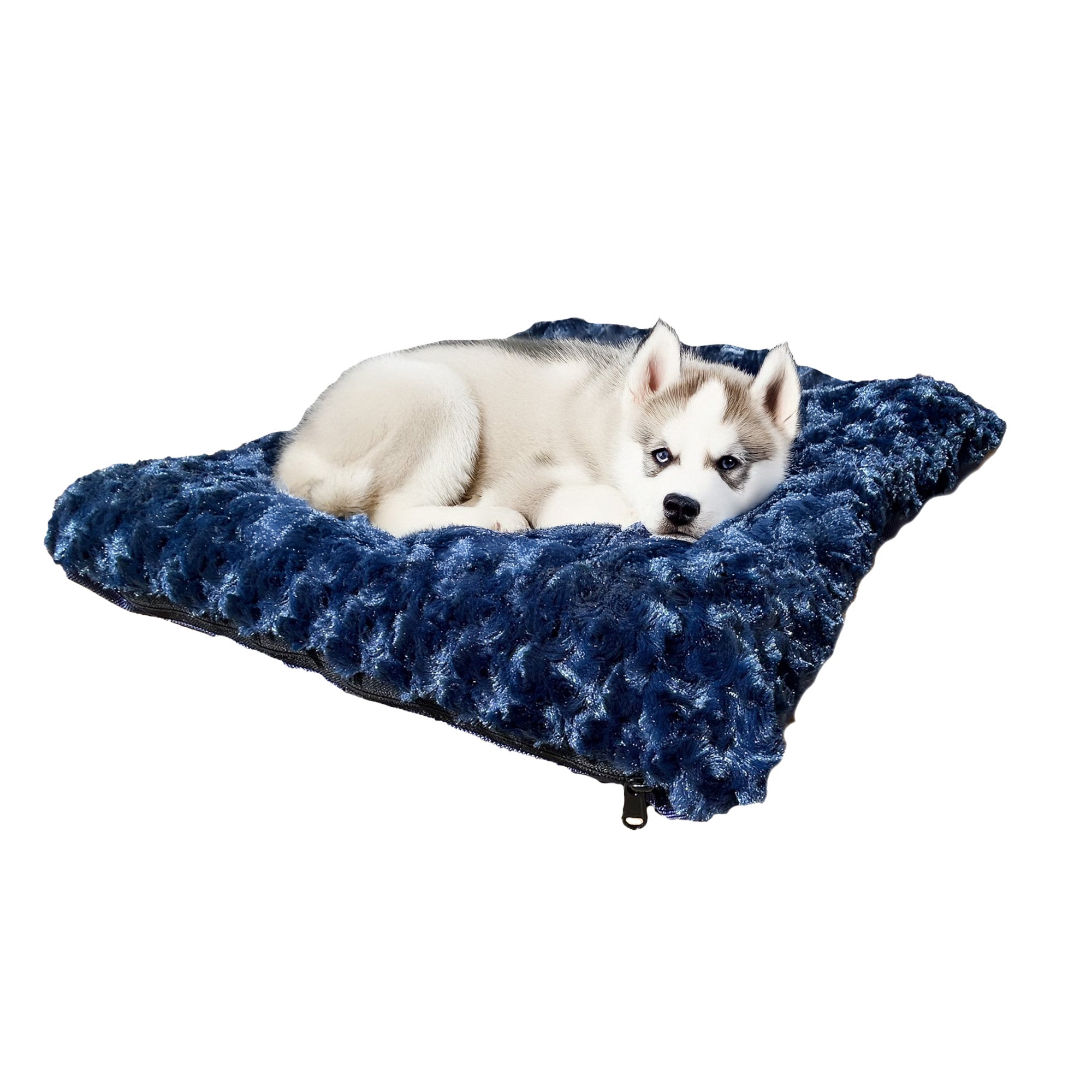Dog Bed - Rectangle Bolstered Furvana™ 'Cloud'