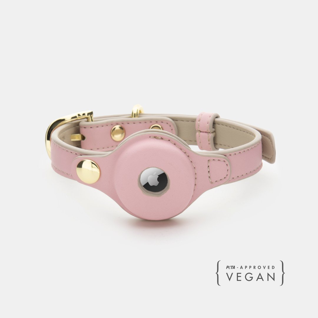 Air Tag Enabled - Leather Dog Collar