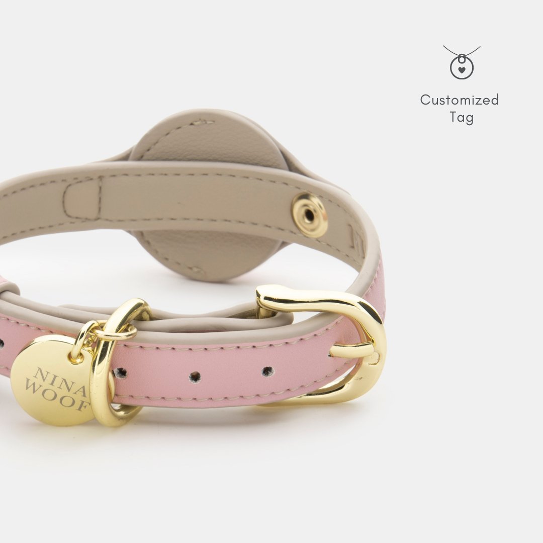 Air Tag Enabled - Leather Dog Collar