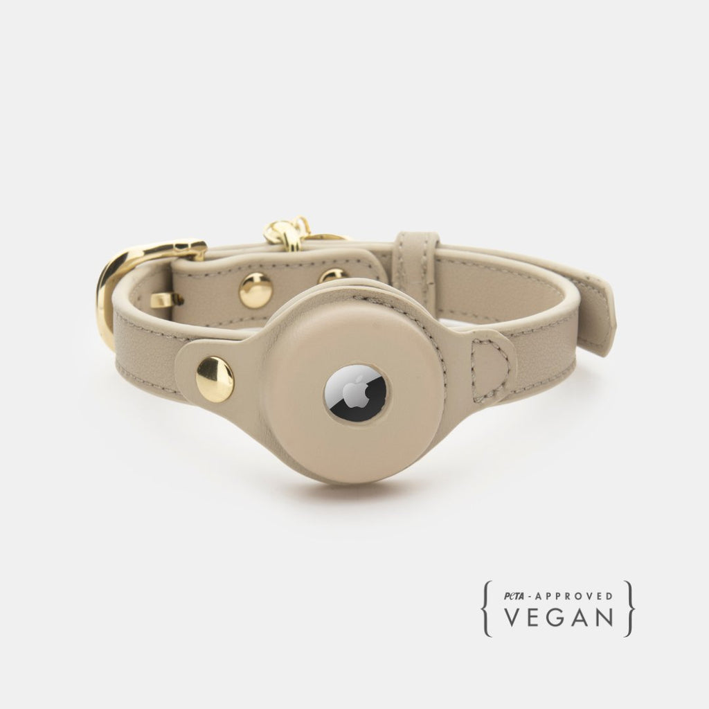 Air Tag Enabled - Leather Dog Collar