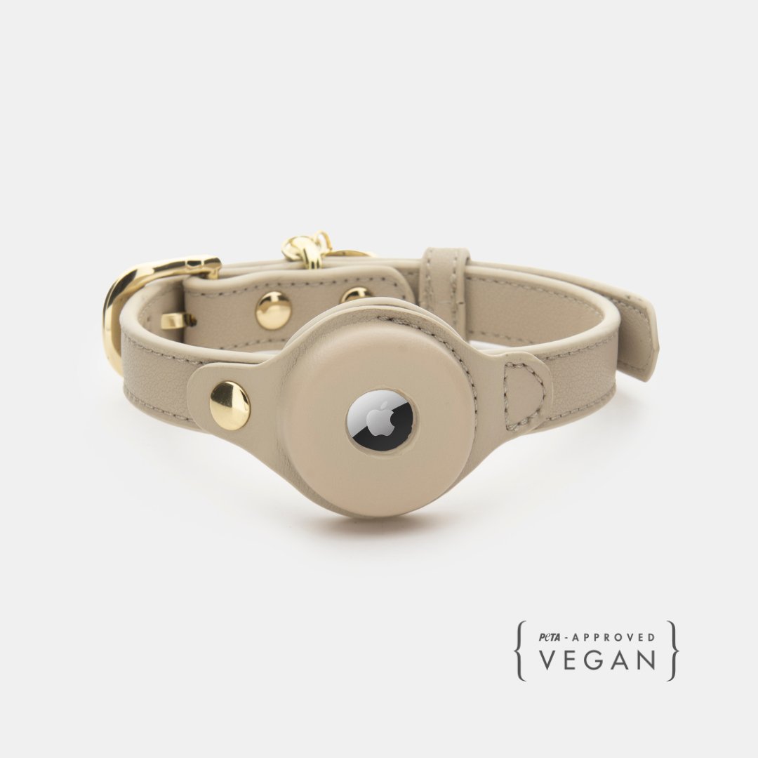 Air Tag Enabled - Leather Dog Collar