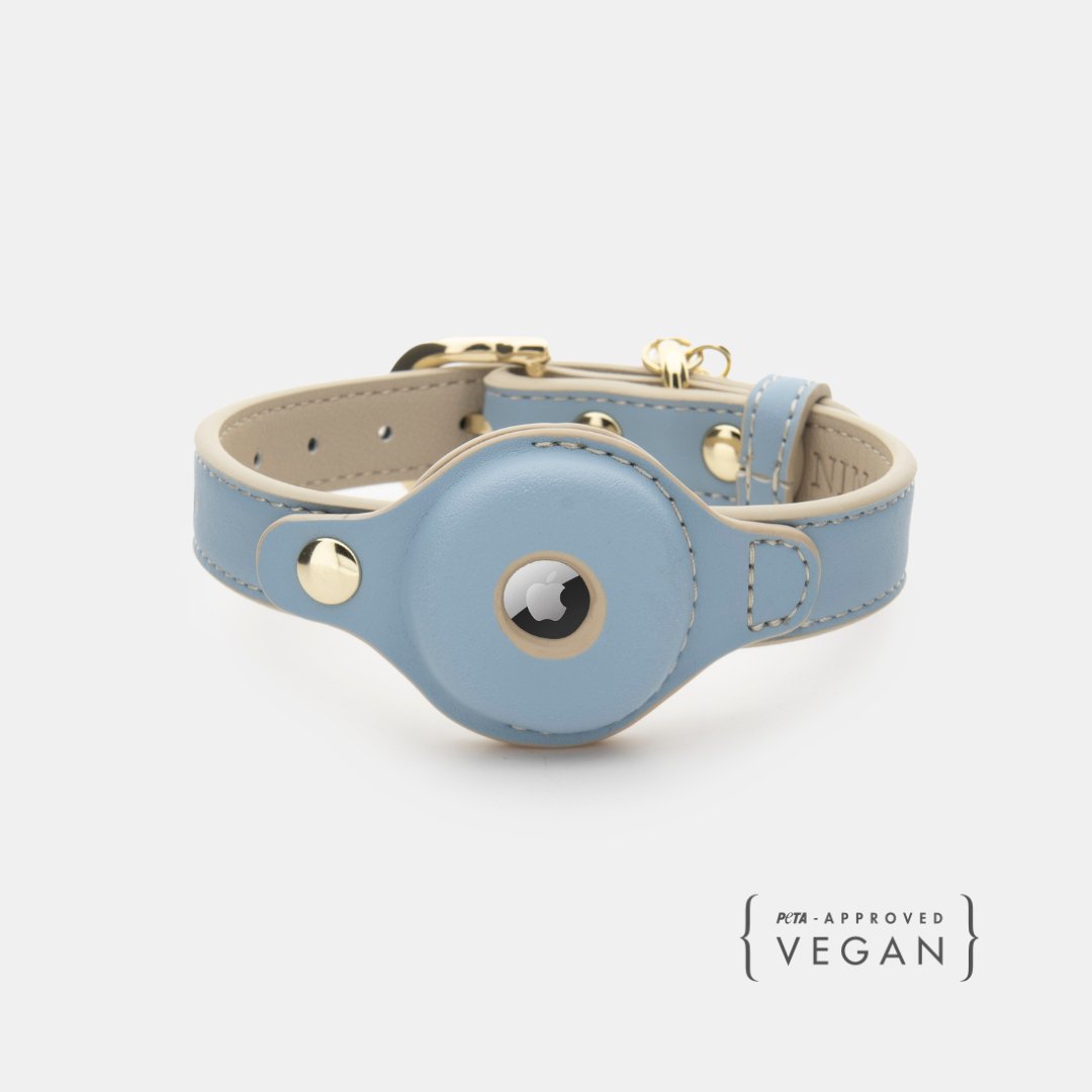 Air Tag Enabled - Leather Dog Collar